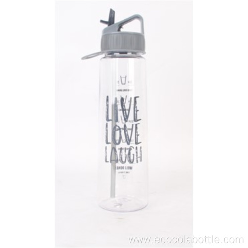 800mL Single Wall Water Bottle With Straw
